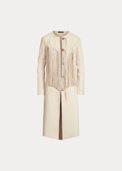 Women's Polo Ralph Lauren Fringe Lambskin Coat | 798604VXH